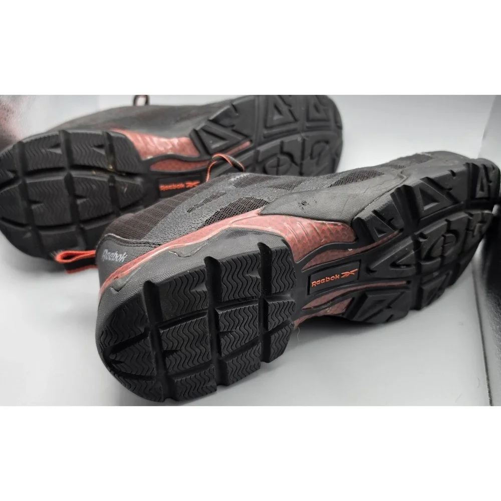 Reebok Work RB1061 Men's 9.5 M Safety Shoes SD10 Slip Resistant Black Red